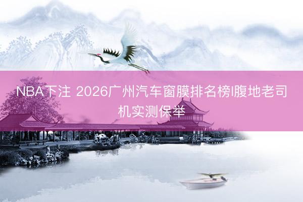 NBA下注 2026广州汽车窗膜排名榜I腹地老司机实测保举