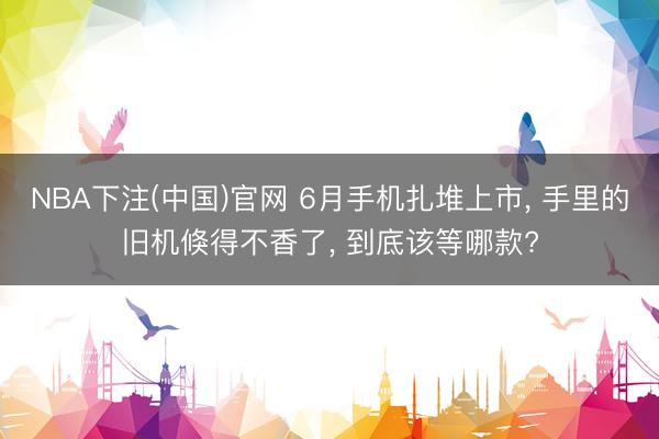 NBA下注(中国)官网 6月手机扎堆上市， 手里的旧机倏得不香了， 到底该等哪款?
