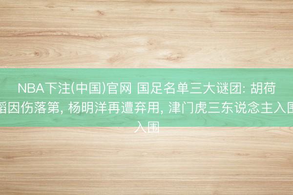 NBA下注(中国)官网 国足名单三大谜团: 胡荷韬因伤落第， 杨明洋再遭弃用， 津门虎三东说念主入围